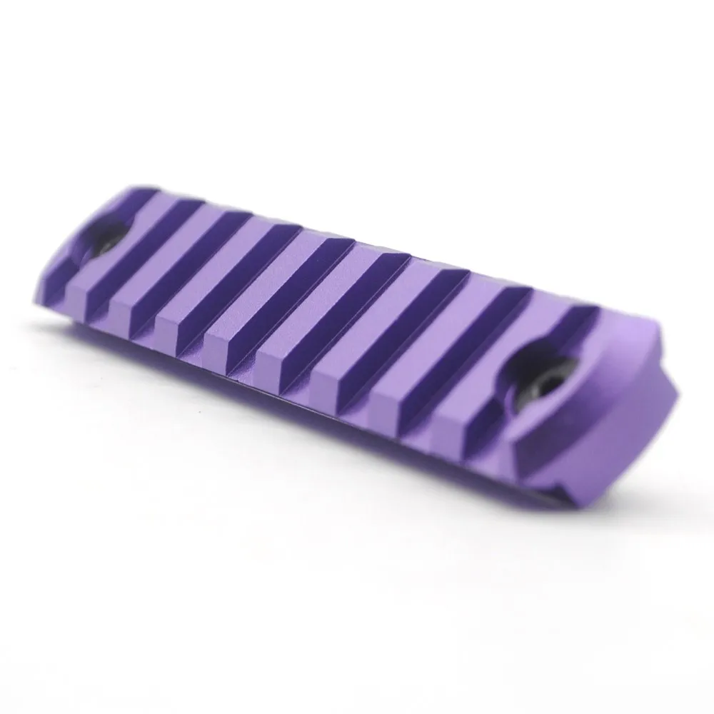 
9 slots 3.83' Purple CNC Aluminum picatinny Rail for AR15 KeyMod Handguard rail ar-15 System 