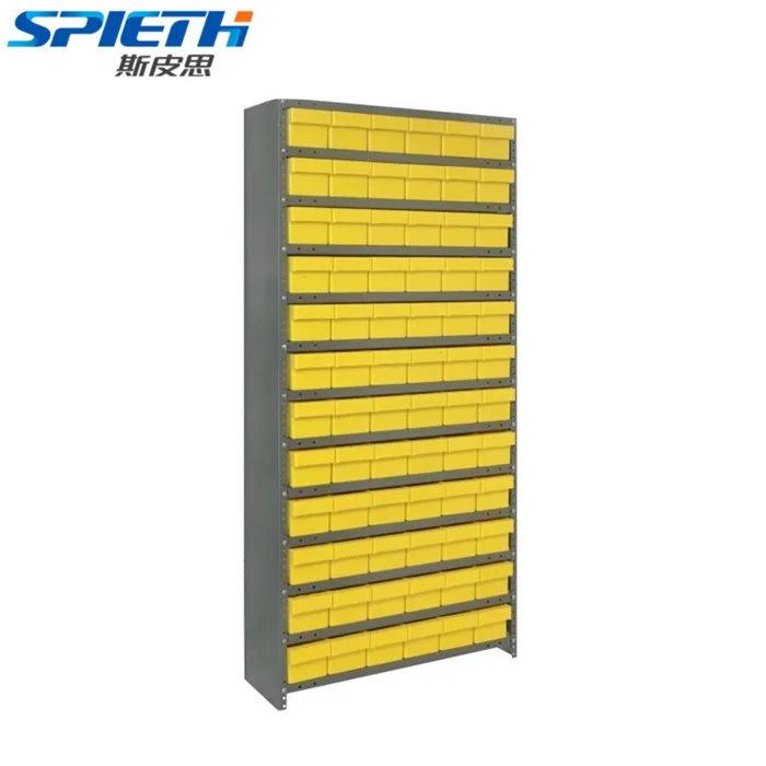 Сверхпрочная полка для корзин, промышленная полка с пластиковым контейнером