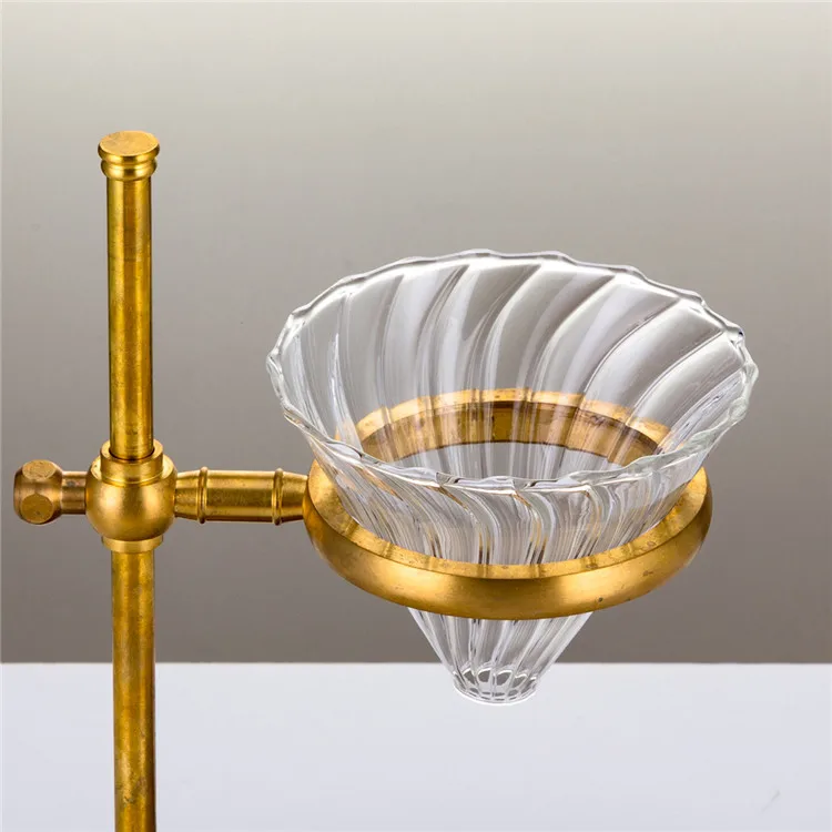 Wholesale Handmade Single Server Unique Design Coffee Maker with coffee dripper holder