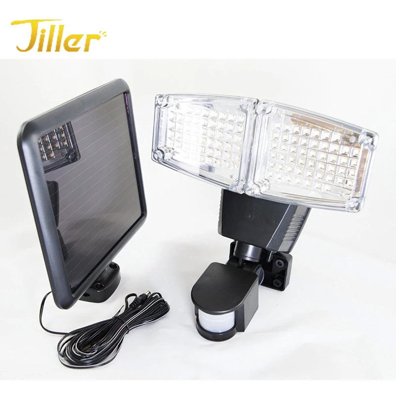 
Multi-function 100 leds bright light solar sensor led light with high lumens for home garden 