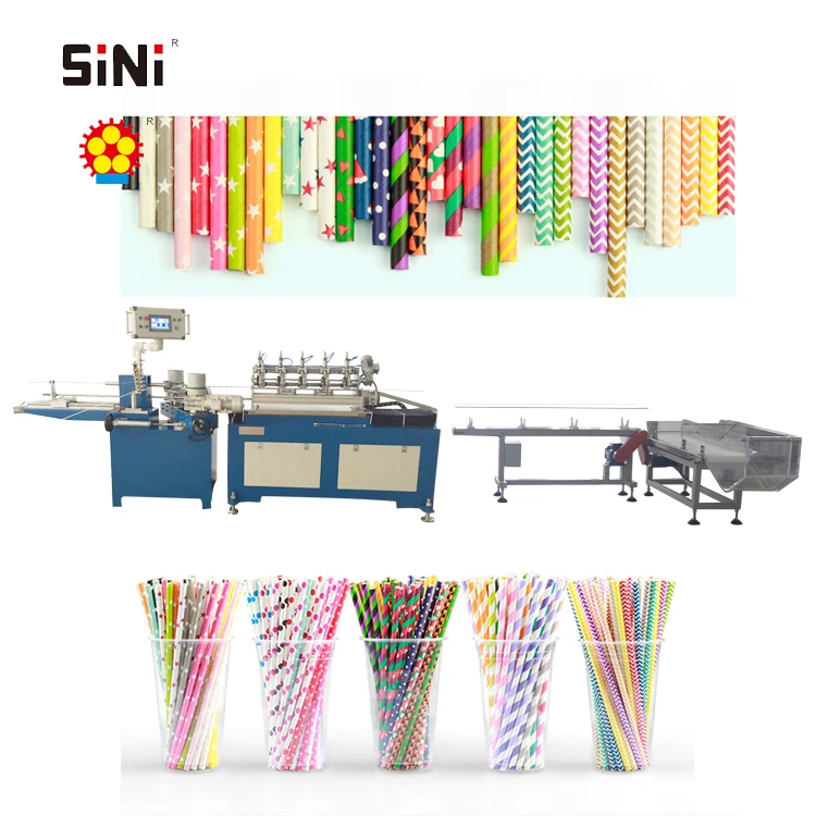 Sini Mc510 High Speed Multi Cutters Drinking Paper Straw Making Machine