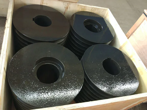 wangli Casting Alloy steel dragline excavator Large V-belt Drive Pulley