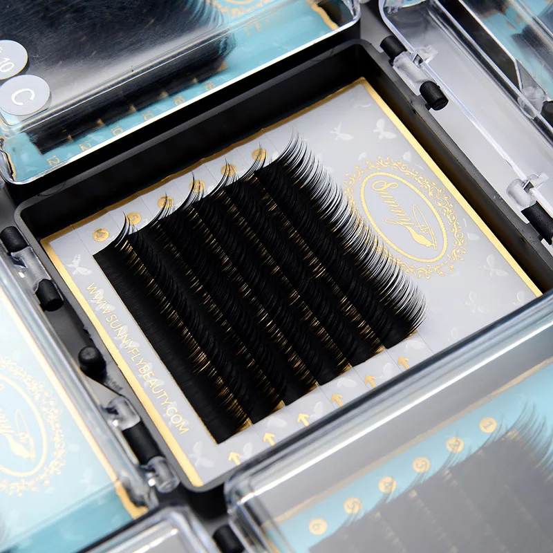 
Private label your own brand 3d human hair eyelashes extension professional 20 joyseen rudong 