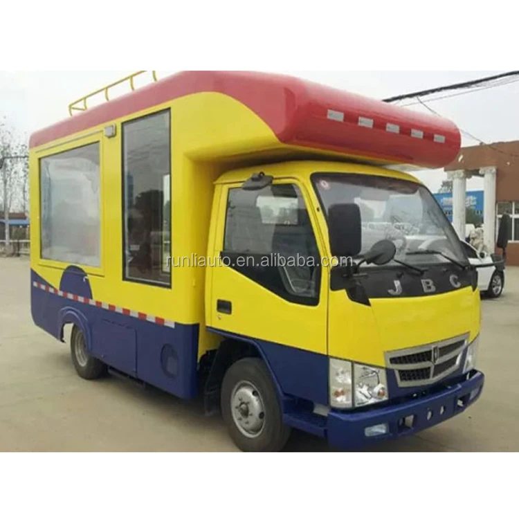 JBC Food Truck Van Truck Mobile Selling Food Railer Car For Sale