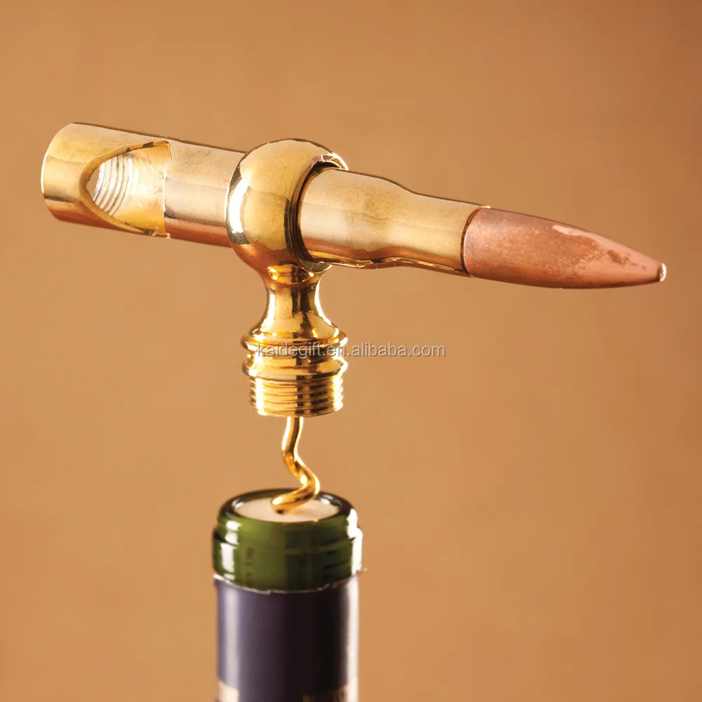 Cool 50 Caliber Corkscrew & bullet beer Bottle Opener wine opener