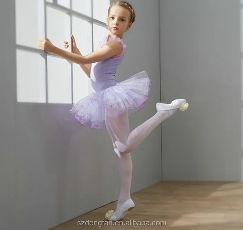 Elegant Ballerina Tutu Dresses Kids Dance Costume Leotard Ballet Dresses Gymnastics Leotards For Baby Girls