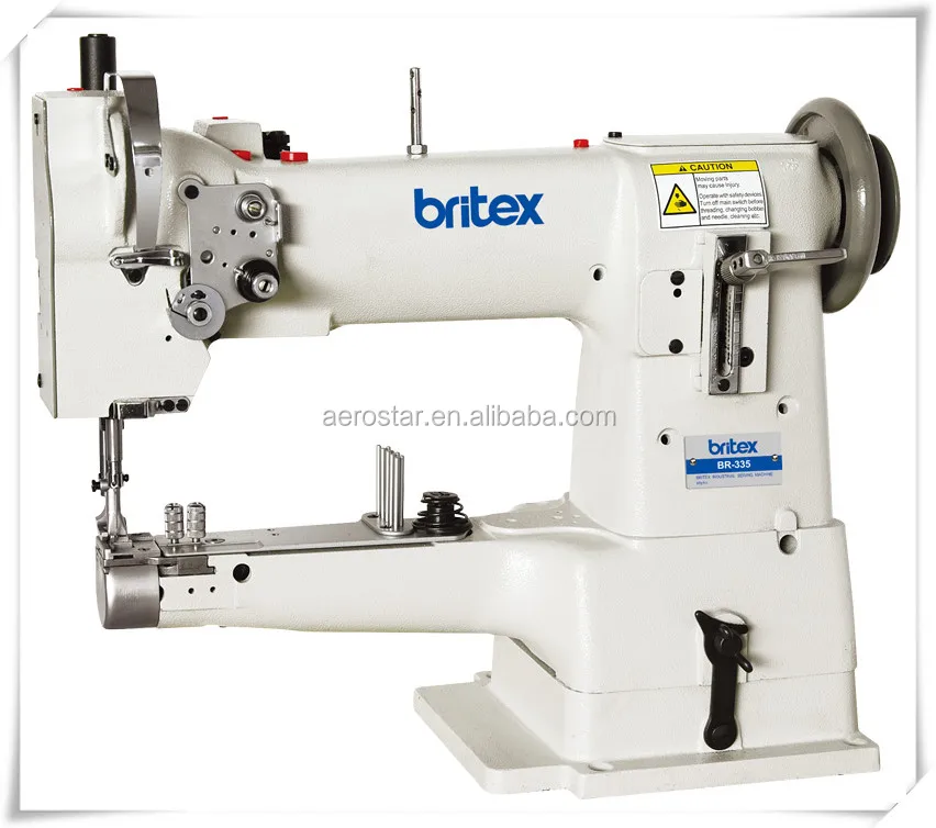 BR-335 Cylinder Arm Walking Foot Sewing Machine with Big Rotary Hook leather industrial sewing machine for shoes/bags
