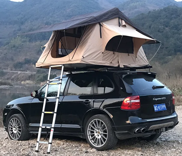 Manufacture Price Waterproof Camping Tent Car Roof with Awning for Cars