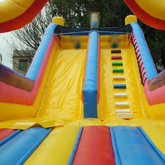 Vivid colors adults and children love water giant inflatable slide