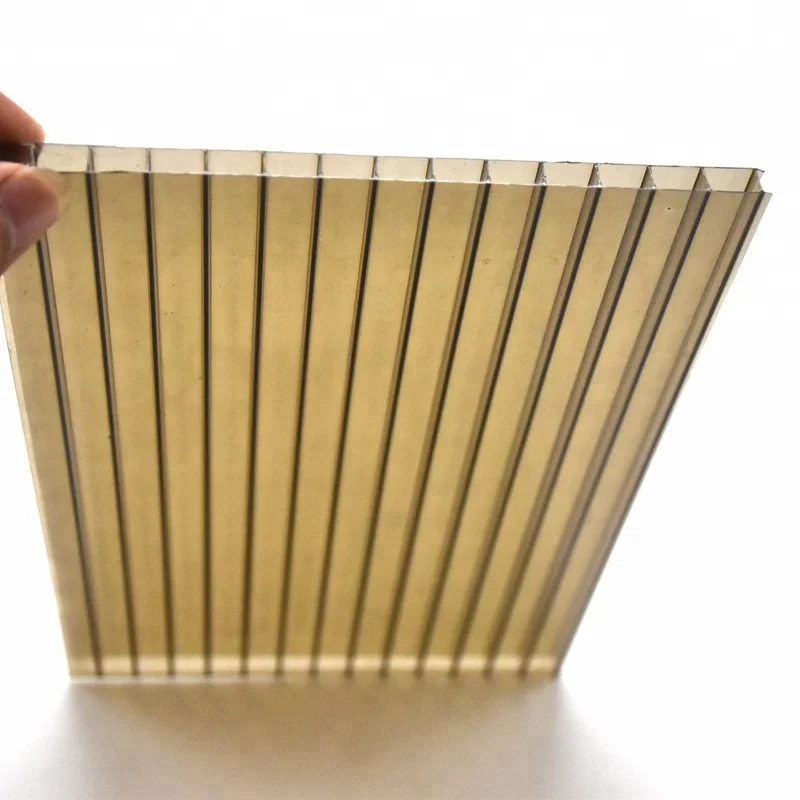 Двойная Стенка дымчатый цвет поликарбонатные кровельные листы цветная крыша цена