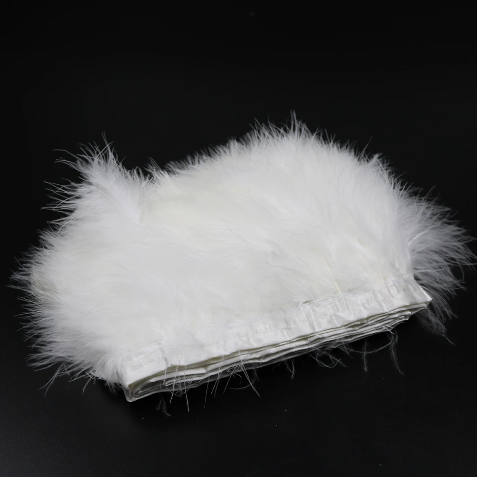 Alibaba Wholesale White Marabou Feather Trim