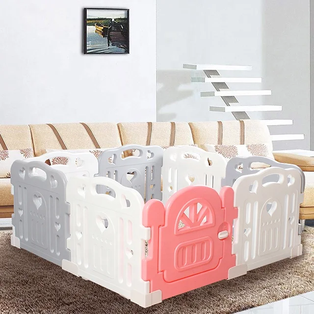 Регулируемый квадратный Безопасный детский вафельный манеж, детский пластиковый манеж для Манежа, манеж для безопасности детей