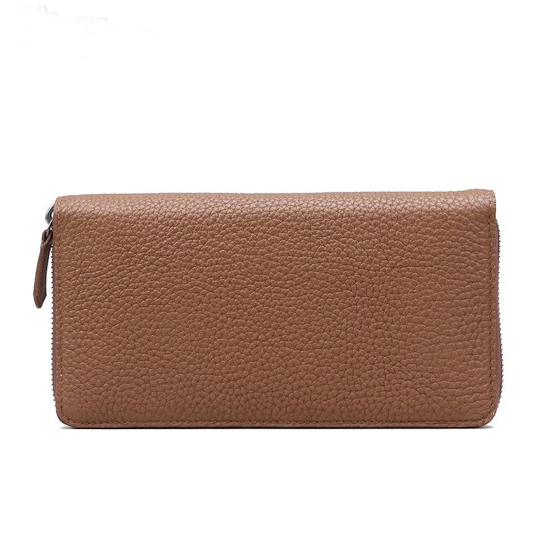 Zip clutch Wallet for women in real leather