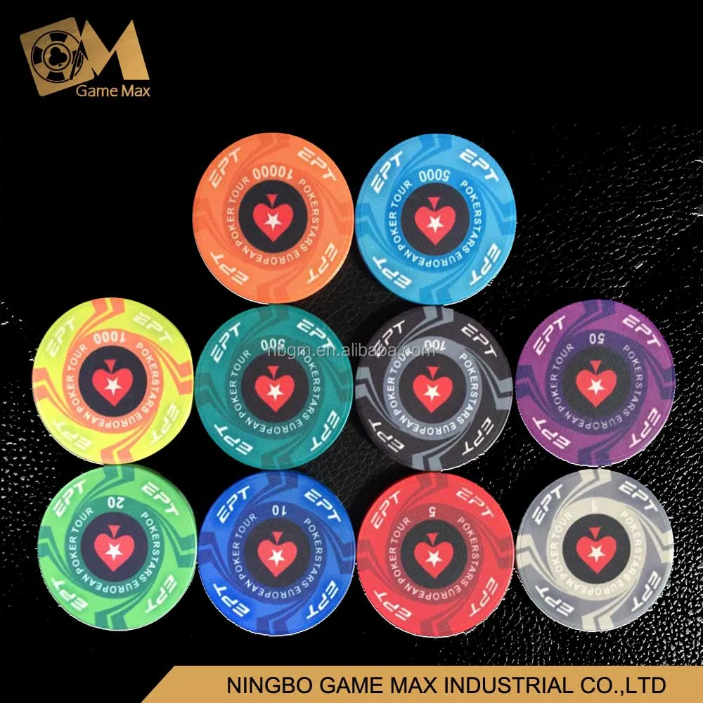 
10g EPT Ceramic Poker Chip 40x3mm 