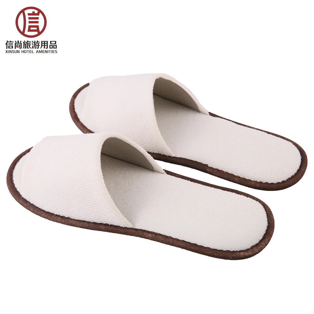 Hot sale wholesale slippers airline cotton terry disposable hotel slipper