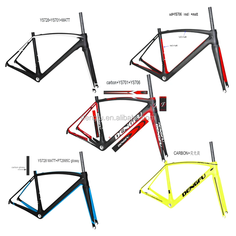 Super light carbon road frames fm208 58cm T800 carbon frameset road bike super light frames carbon fiber