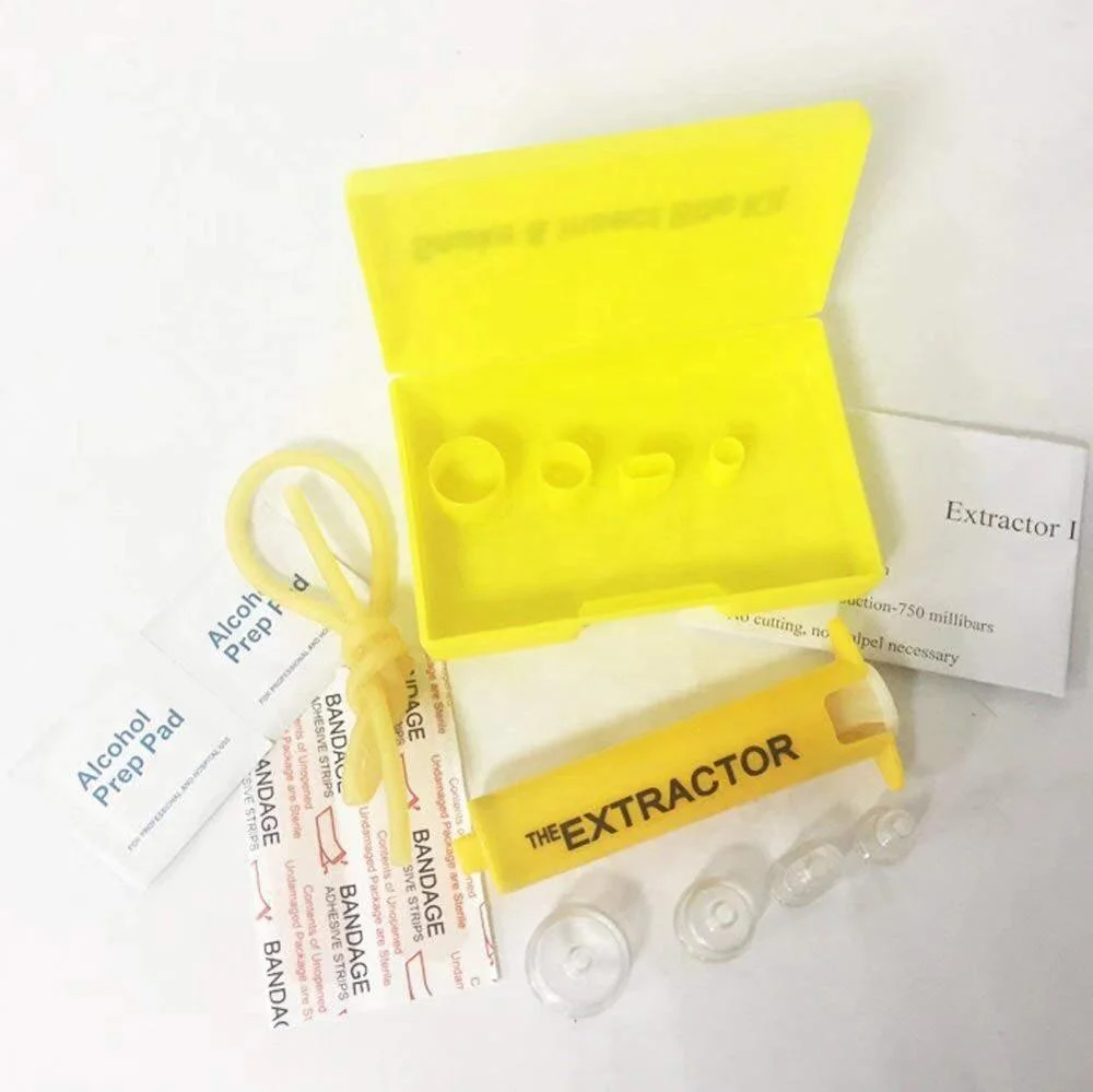 Venom Extractor Pump Kit Emergency Poison Removal Suction Pump Extractor Camping Traveling Snakes bites  First Aid Device