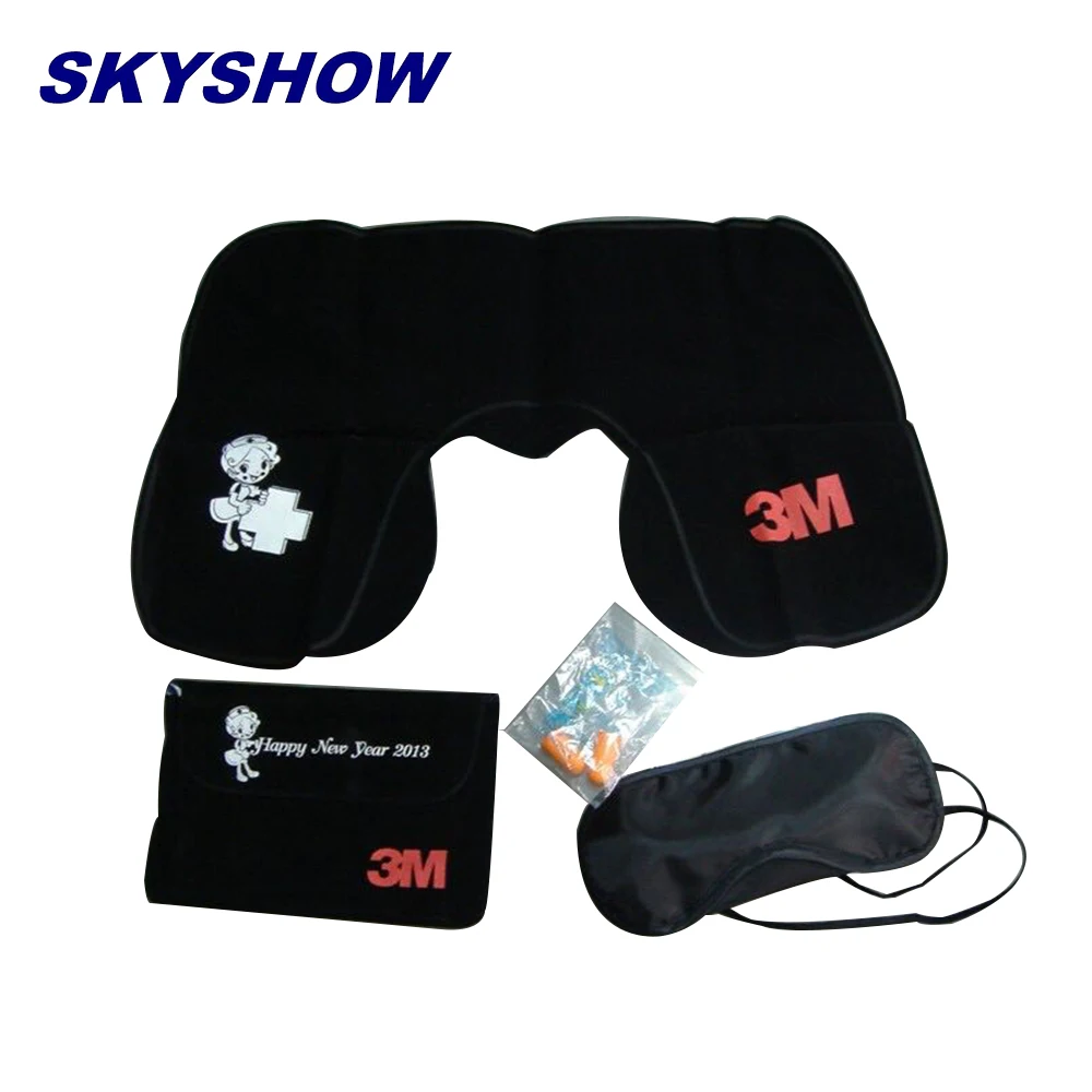 Airline Comfortable Amenity Kit/Amenities Travel Set/Travel With Hearing Protection Eye Mask Pillow Earplugs