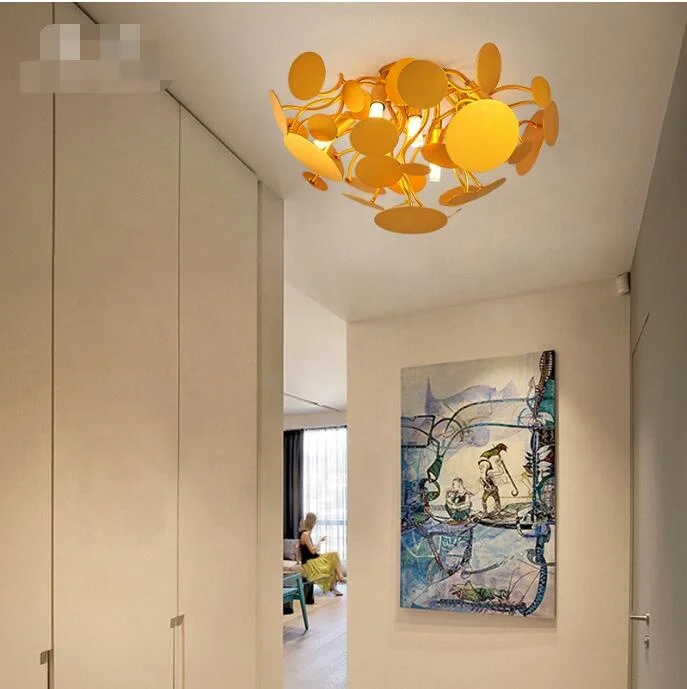 Simig Lighting New Arravial Modern Art Decorative Brass Color Ceiling Lamp for Living Room