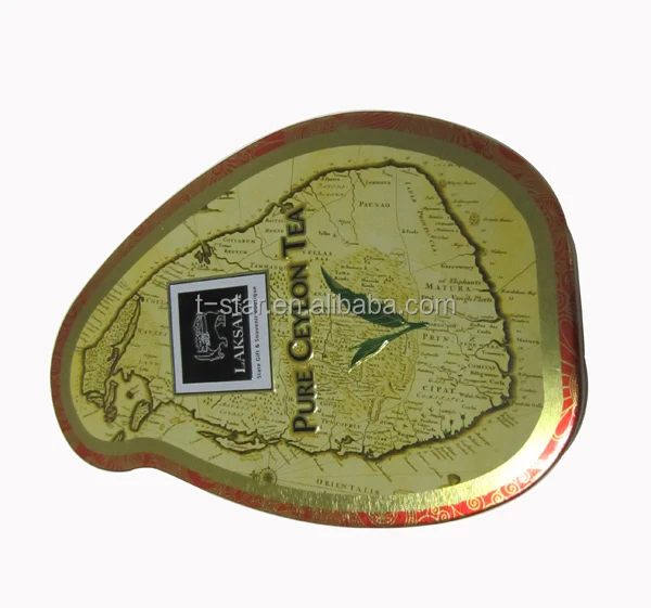 new Special shaped tin box for cookies and tea packaging