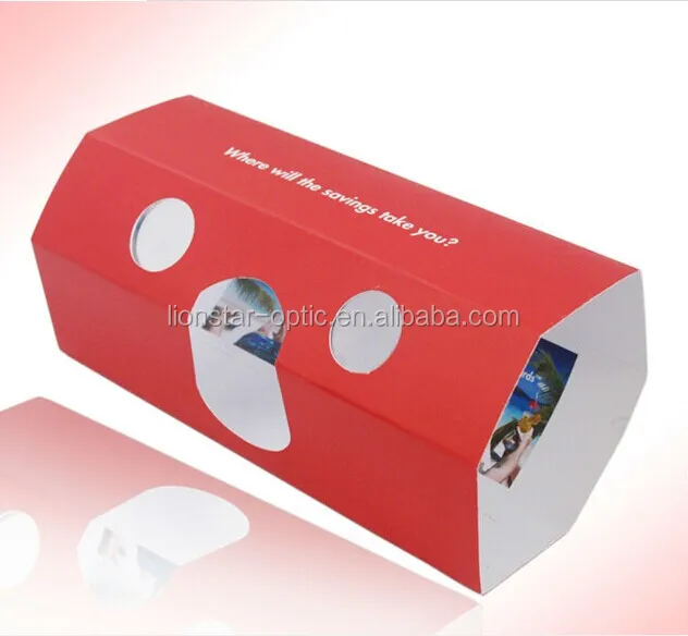 Promotion Christmas card with 3d picture stereo 3D viewer