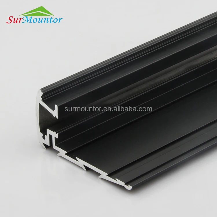 Противоскользящий лестничный светодиодный алюминиевый профиль для лестниц, контроллер освещения, ступенчатый профиль для кинотеатра