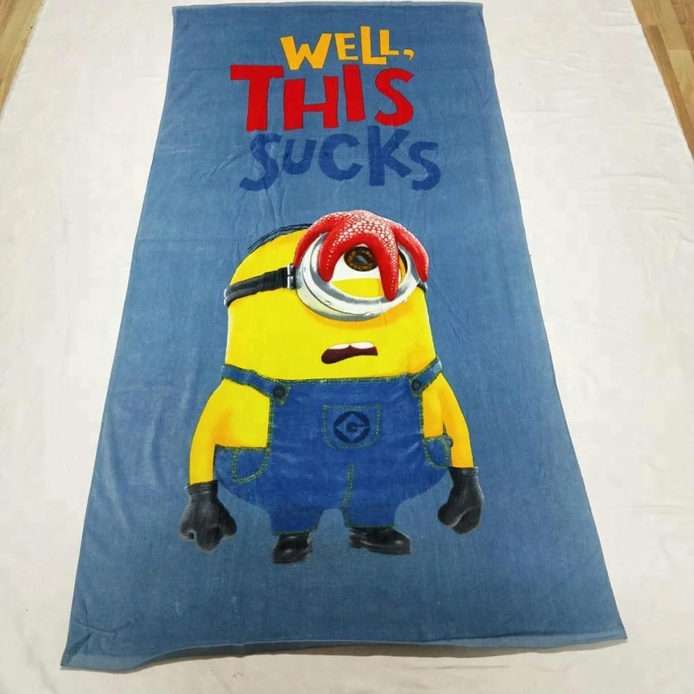 Cartoon Lovely Design 100% Cotton Beach Towel,Brand Name Towel