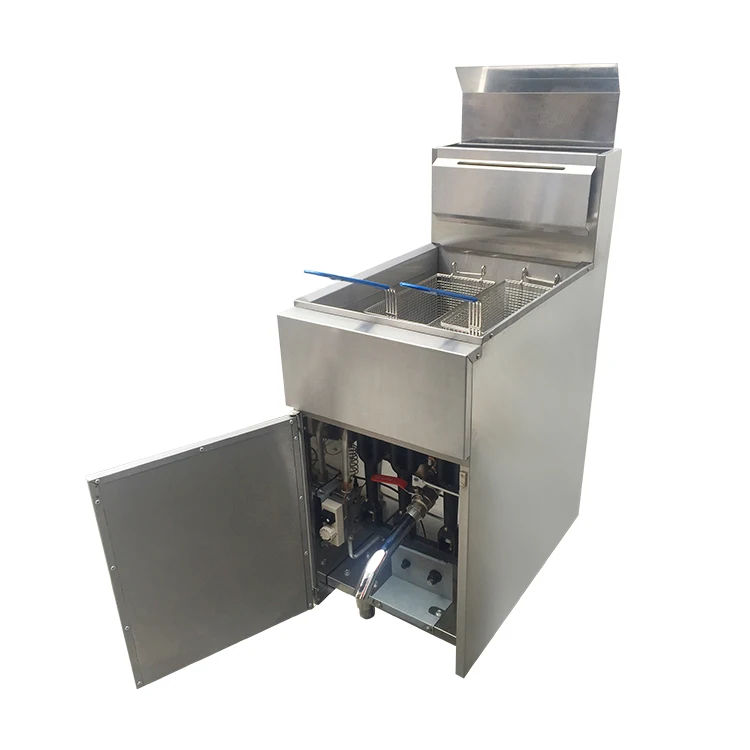 Industrial price chip fryer potatoes high pressure gas fryer machine/gas grill with deep fryer