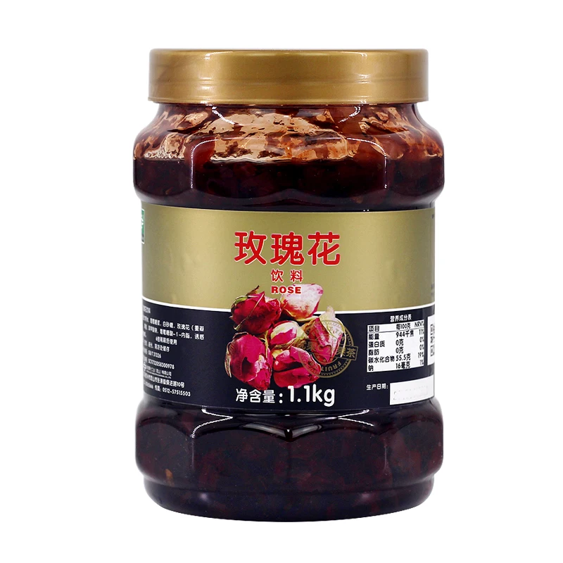 Rose Jam Fruit Jam1.1kg Rose Tea Manufacturer Skin Whitening Tea Beauty Drink