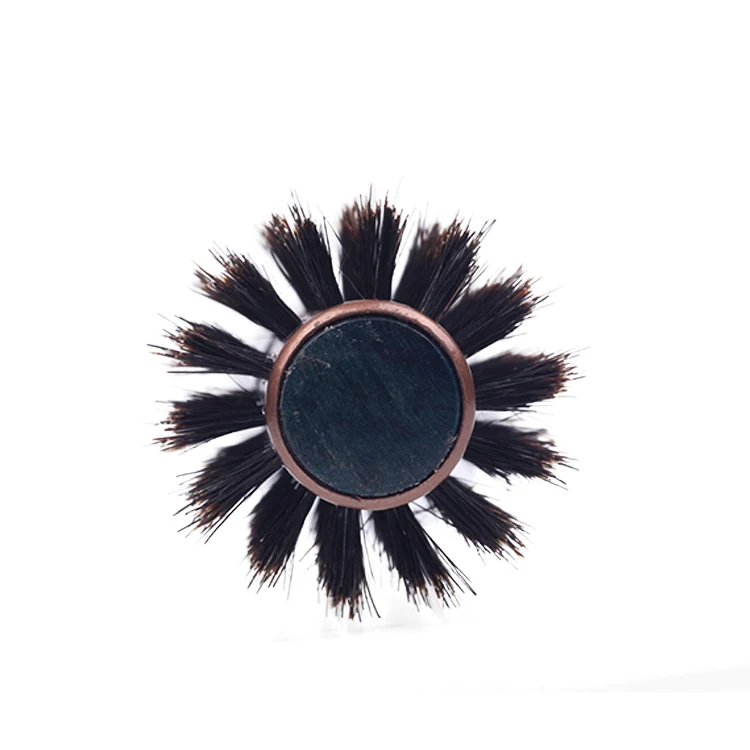 EUREKA A28025-55PA-BL Professional Aluminum Tube Hair Brush Salon Round Hair Brush With Boar Bristle And Nylon Pins