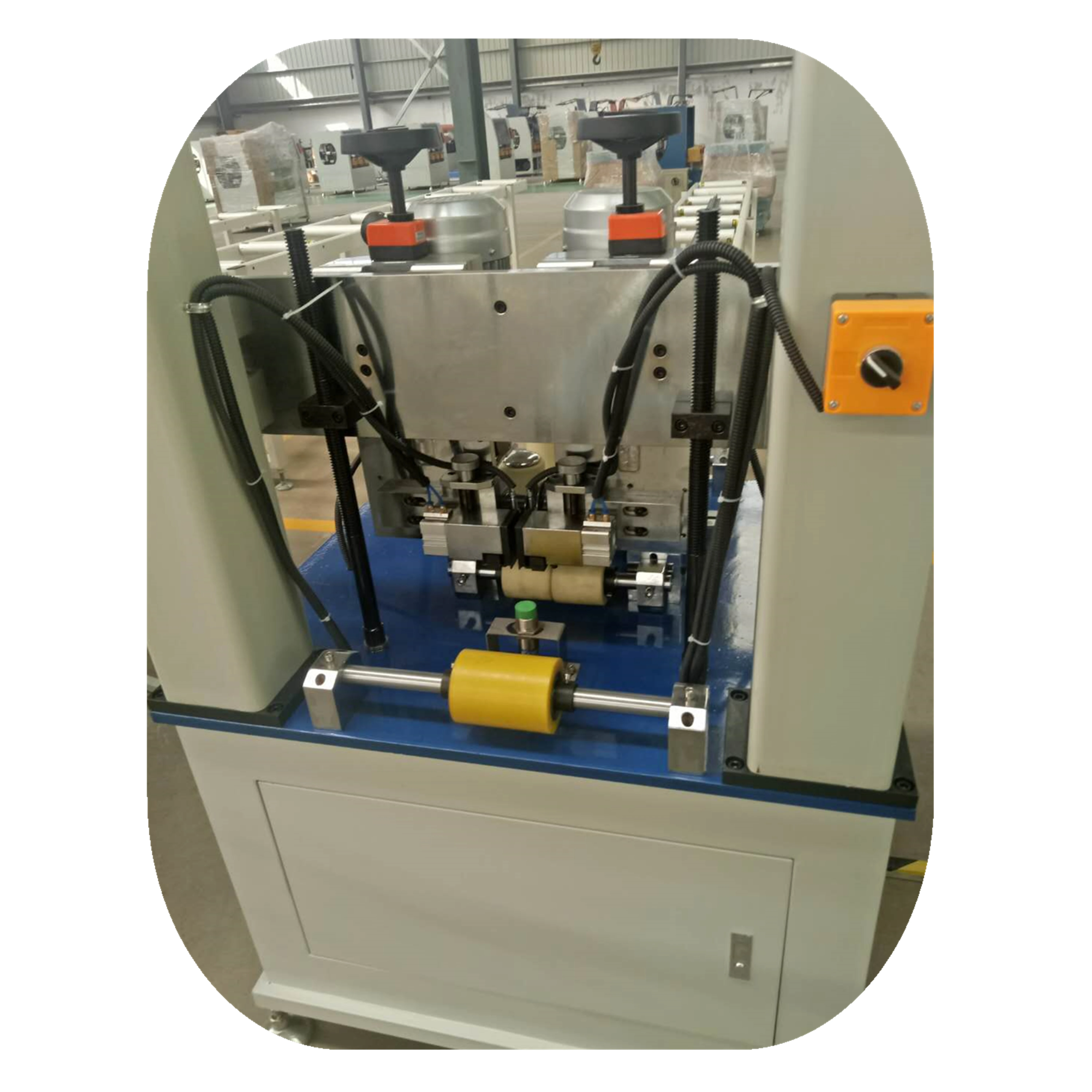 Aluminum Fabrication Thermal Break Rolling Machine Knurling Machine with Strip Feeder