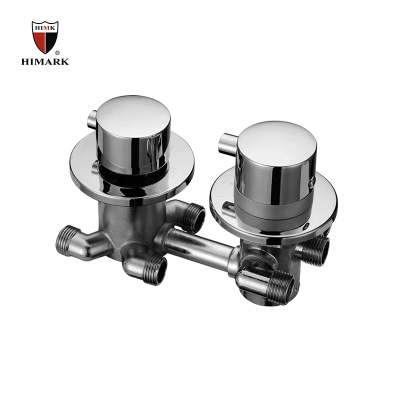 
HIMARK dual handle brass thermostatic shower faucet valve 