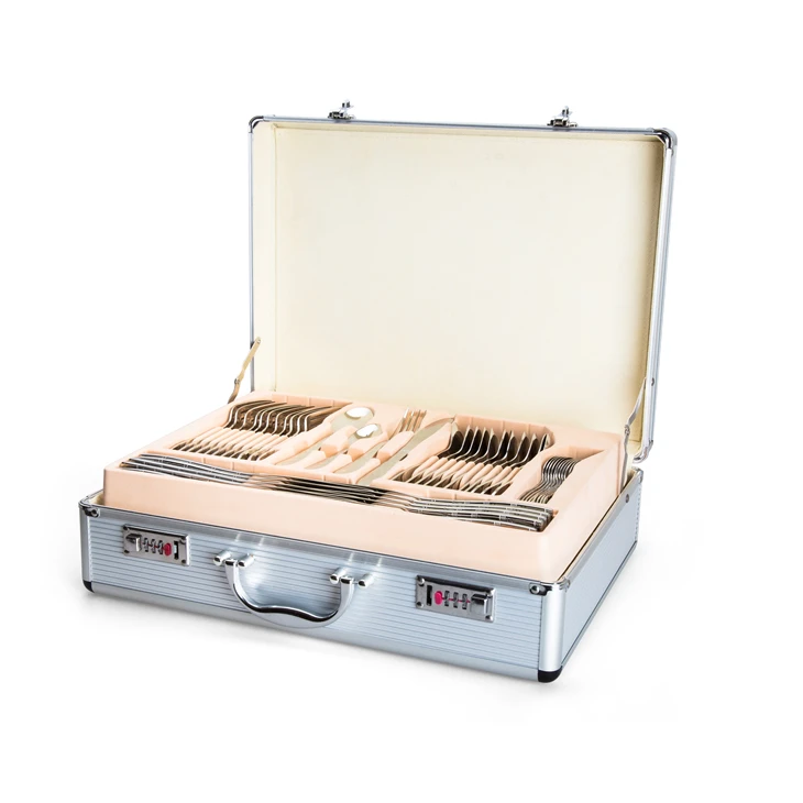 Новые продукты 84 шт. набор столовых приборов нержавеющая сталь Иран столовые приборы посуда набор