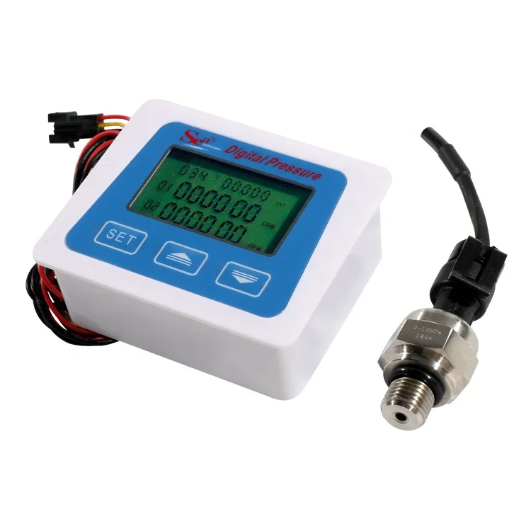 SEA DIGITAL PRESSURE METER LCD display + pressure sensor + temperature sensor + power adapter