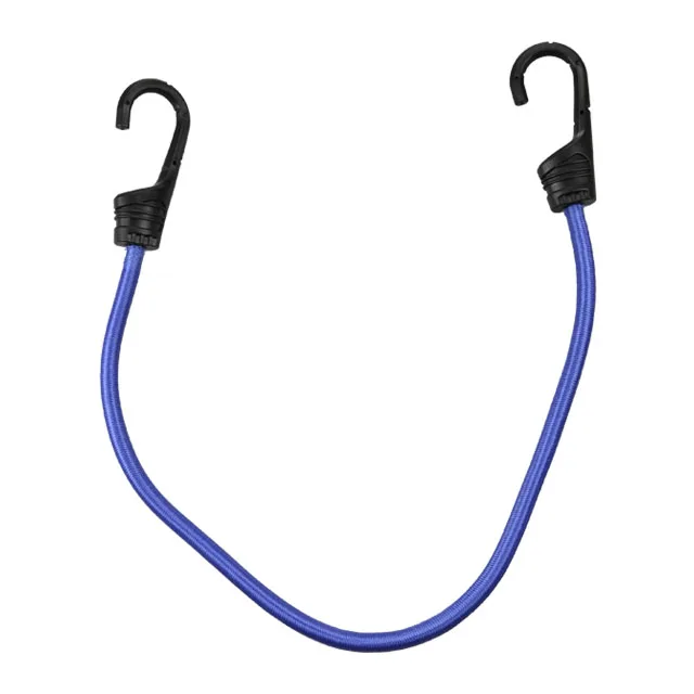 GS certified 8mm strong elastic bungee cord with plastic shell hook