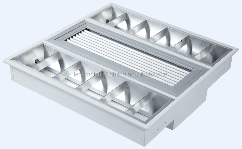 fluorescent office ceiling light fixture 2x16w office light tube hospital hall