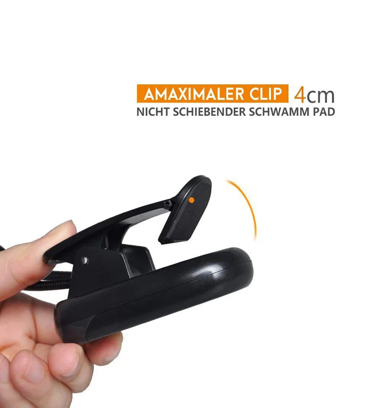 Music stand Light Desk Lamp Reading Lights Clip on Bed Light and portable for E-Reader Bed headboard