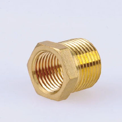 brass female to male nipple , hex adaptor female / male NPT threaded nipple