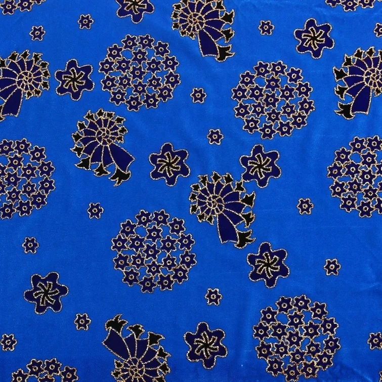 Buy Cheap 100% Polyester Stars Pattern Foil Sri Lanka Printed Velvet Fabric 5000 for Bags from China