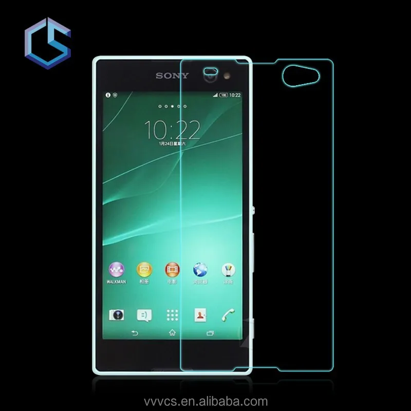 Китай производитель идеально премиум 9 9н закаленное стекло экрана гвардии для sony c3-экран протектор