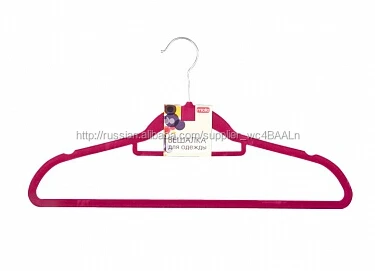 Вешалка для одежды с насечками и перекладиной для галстука 45x25см - 2
