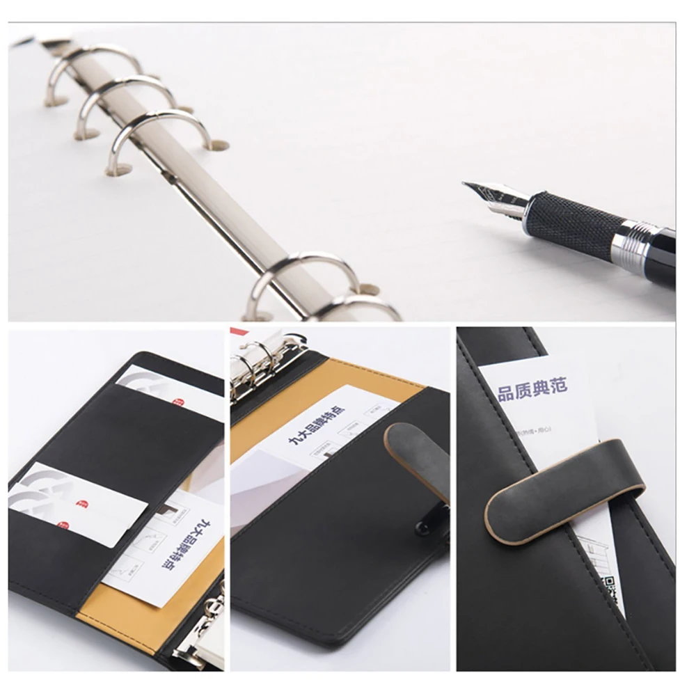 Professional Business Padfolio Portfolio Briefcase Style Organizer Folder with Handles Notepad and 3 Ring Binder