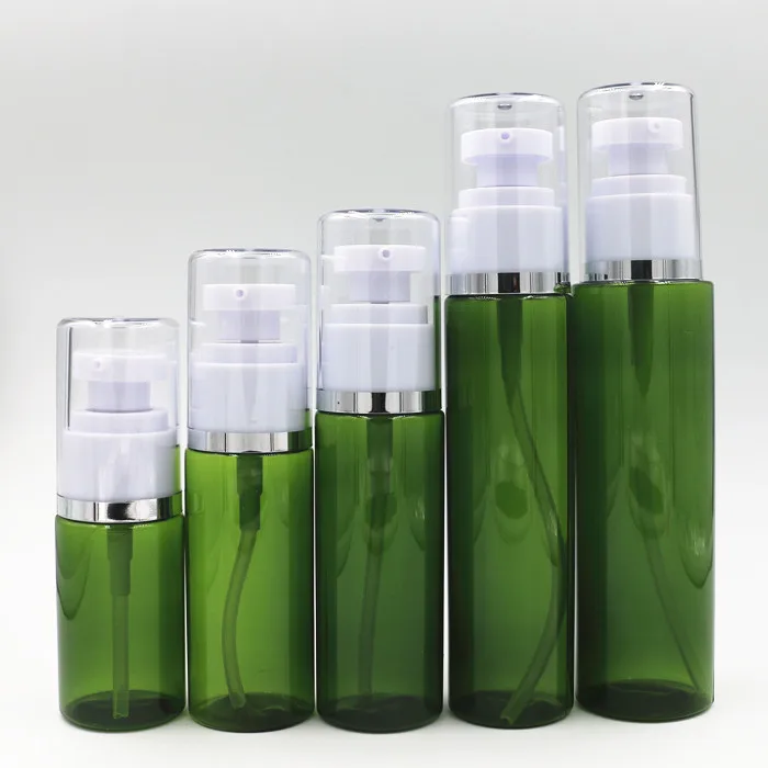 PP Plastic UV shiny coating empty luxury cosmetic cream pump bottles