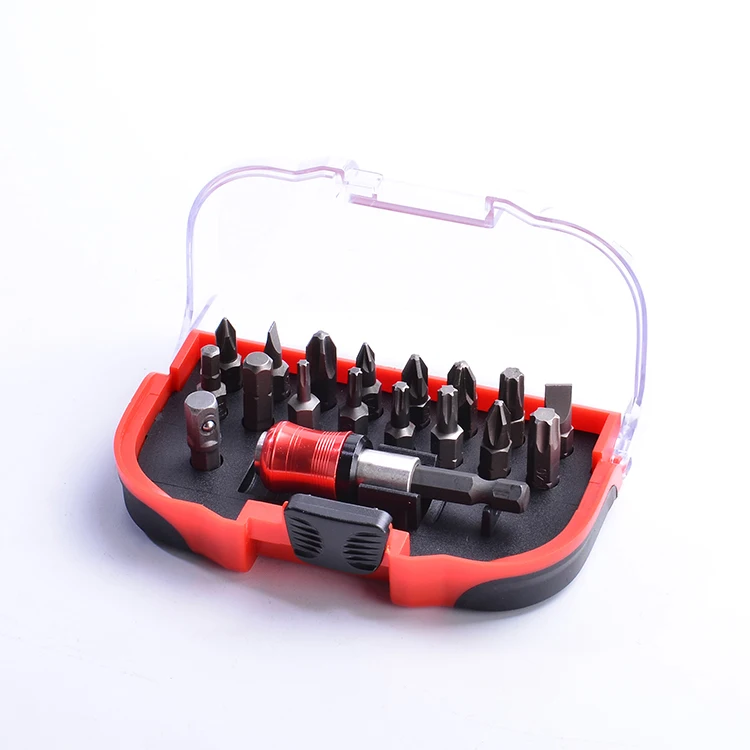OKMA 11 pcs in a set Multi-tool set including PH,SL,PZ,Hex,Torx bit screwdriver bits black red Power tools mini set MWT-005