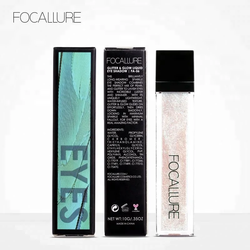 
Focallure Famous Brand New Luster Dazzling 10 Colors Fashion Glitter Eyeshadow Natural Organic Women Cosmetics 