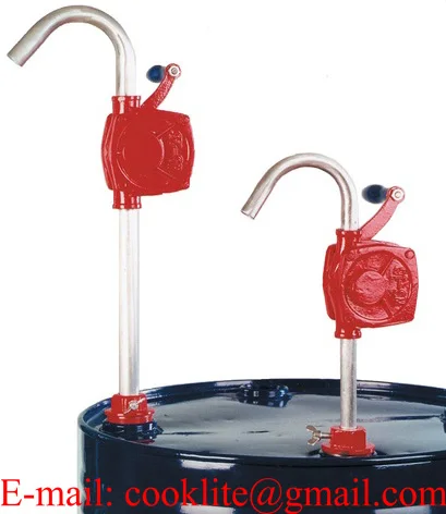 Cast Iron 55 Gallon Drum Barrel Tank Rotary Hand Pump for Diesel,  Hydraulic Oil & Fuel
