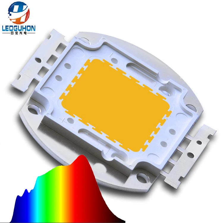 Светодиодный чип полного спектра для выращивания растений make 4000K 5000K, белый 100w cob