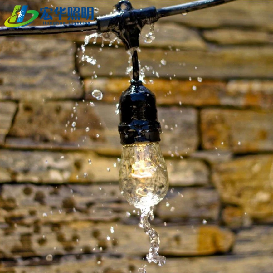 S14 110V 220V weatherproof string light for hotel Christmas wedding decorative