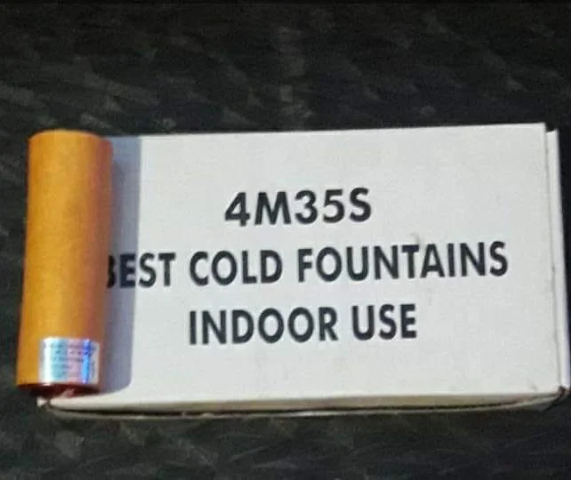 market hot sale best price 4m35s silver stage cold pyro fountain fireworks