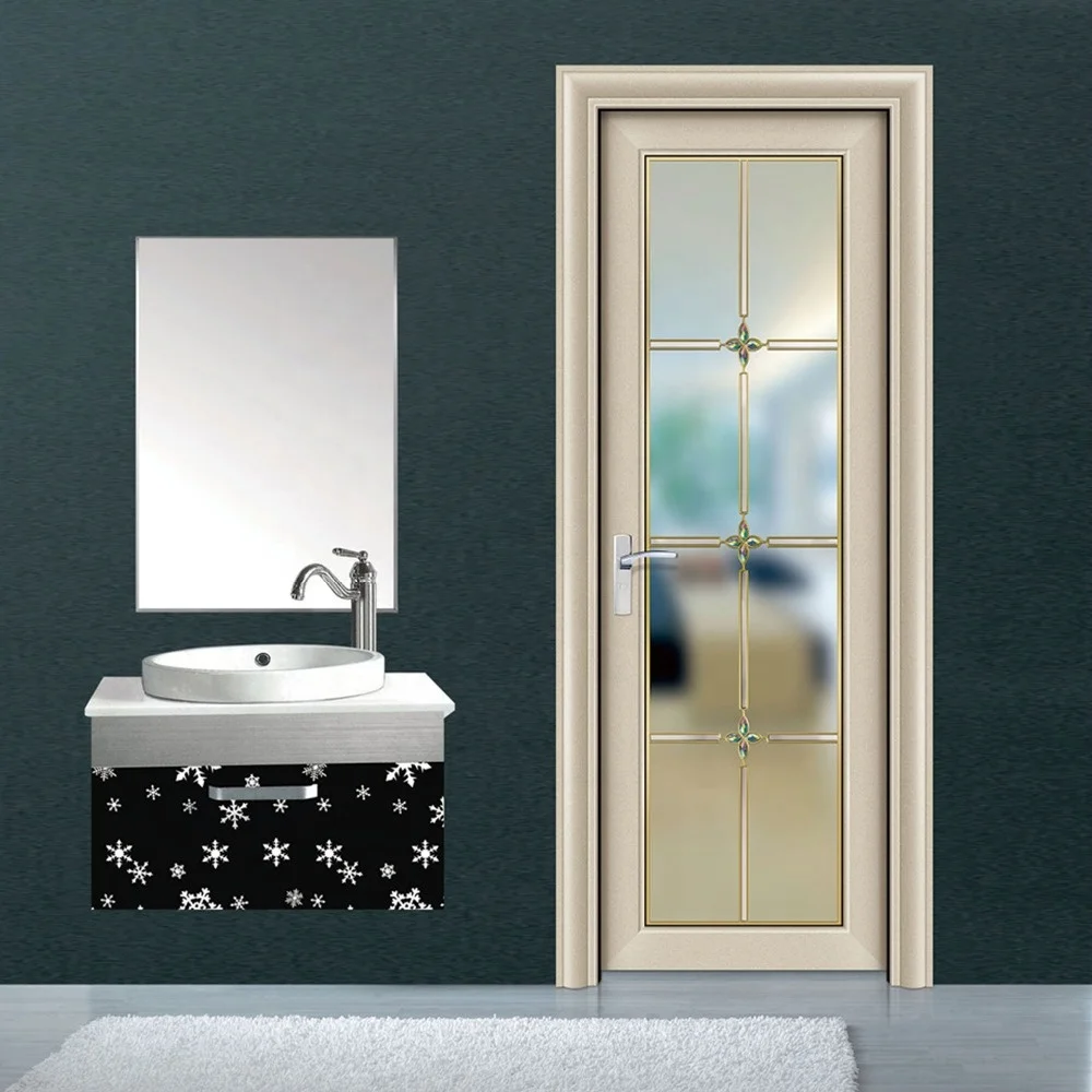 
foshan factory white aluminum bathroom doors 